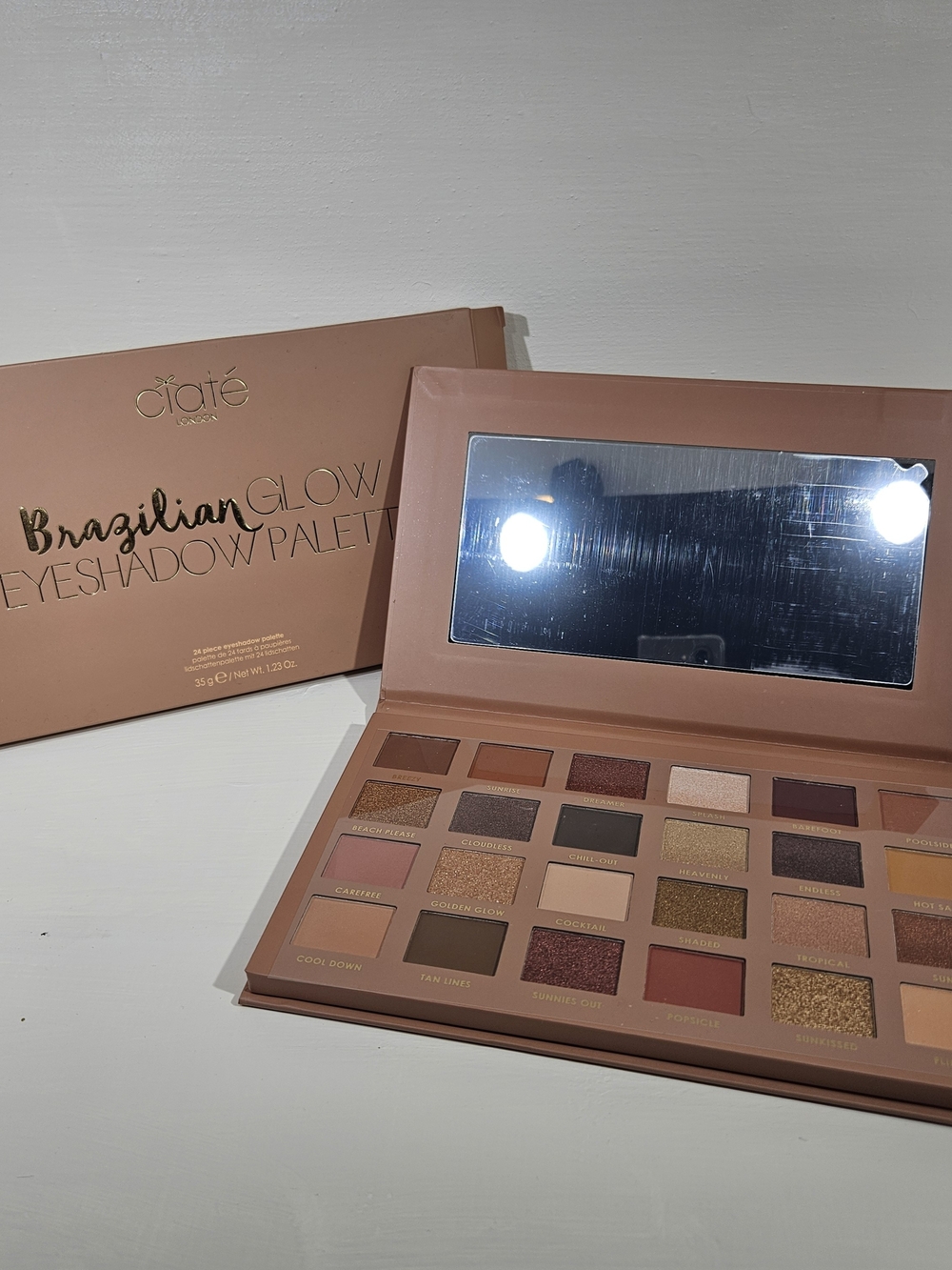 Ciaté London Brazilian Glow Eyeshadow Palette - Warm Nude & Rose Shades